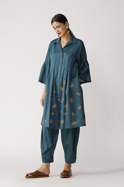 Salto Embroidered Tunic Dress